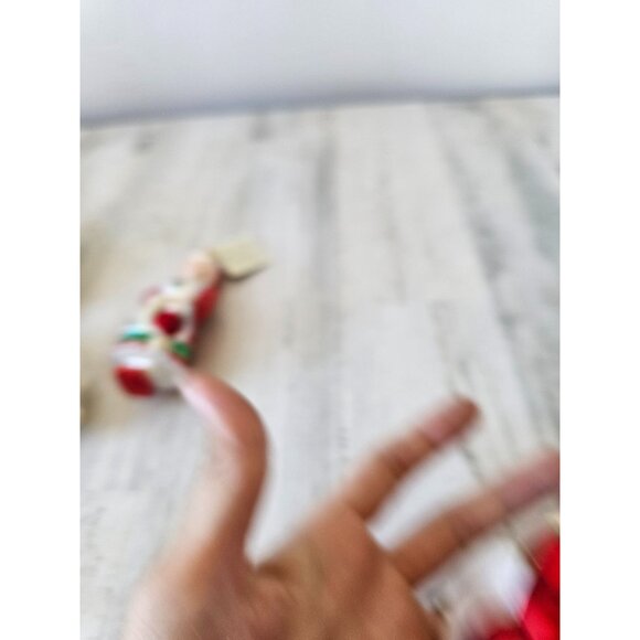 Poland glass clown band drum ornament glitter Xmas tree green purple blue - Picture 12 of 13